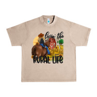 French Oak livin the rural life Urban Heavy Tee - MaliasSmallBusiness