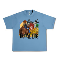 Pebble Blue livin the rural life Urban Heavy Tee - MaliasSmallBusiness
