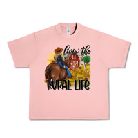 Salmon livin the rural life Urban Heavy Tee - MaliasSmallBusiness