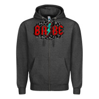 Charcoal Heather lightning bolt babe Zipper Hoodie - Jasminsmagicworld