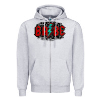 Heather Grey lightning bolt babe Zipper Hoodie - Jasminsmagicworld