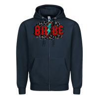 Navy lightning bolt babe Zipper Hoodie - Jasminsmagicworld