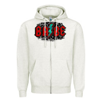 Oatmeal Heather lightning bolt babe Zipper Hoodie - Jasminsmagicworld