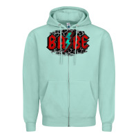 Seafoam lightning bolt babe Zipper Hoodie - Jasminsmagicworld