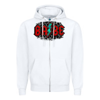 White lightning bolt babe Zipper Hoodie - Jasminsmagicworld