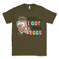 Army Green psst i got them eggs Classic Tee - MaliasSmallBusiness