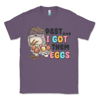 Lavender psst i got them eggs Classic Tee - MaliasSmallBusiness