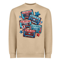 Mushroom usa america cassette tapes Heavyweight Sweatshirt - MaliasSmallBusiness