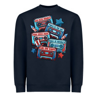 Usa America Cassette Tapes Heavyweight Sweatshirt | Teevron