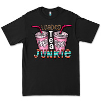 Black loaded tea junkie Premium Tee - CowhideDigitalArt