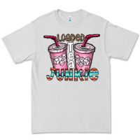 Dove Grey loaded tea junkie Premium Tee - CowhideDigitalArt