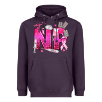 Plum breast cancer np nurse practitioner Heavyweight Hoodie - texasbilliewilder