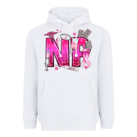 White breast cancer np nurse practitioner Heavyweight Hoodie - texasbilliewilder