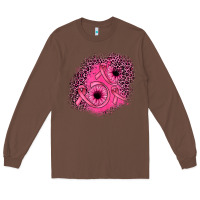 Chestnut ribbon patch Long Sleeve Tee - JahusDesignShop