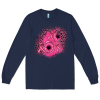 Navy ribbon patch Long Sleeve Tee - JahusDesignShop