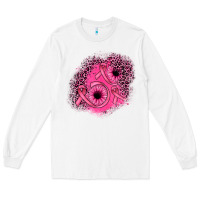 White ribbon patch Long Sleeve Tee - JahusDesignShop