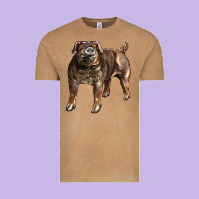 Duroc Pig Vintage Tee Designed By Lillyallendesigns