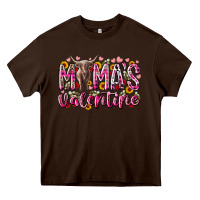Chocolate Brown mama is valentine Heavy Core Tee - RacoonDesign