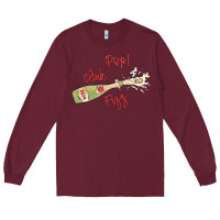 Burgundy cheers to the new year Long Sleeve Tee - MaliasSmallBusiness