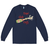 Navy cheers to the new year Long Sleeve Tee - MaliasSmallBusiness