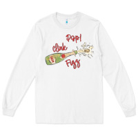 White cheers to the new year Long Sleeve Tee - MaliasSmallBusiness
