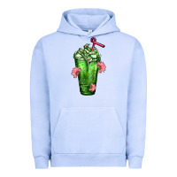 Pigment Grape Ice Western Cactus Cold Frappe Urban Hoodie - FaDigitalArtStudio