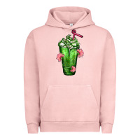 Pigment Salmon Western Cactus Cold Frappe Urban Hoodie - FaDigitalArtStudio