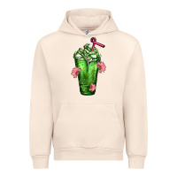 Sandshell Western Cactus Cold Frappe Urban Hoodie - FaDigitalArtStudio