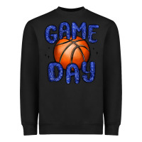 Black game day basketball Heavyweight Sweatshirt - MaliasSmallBusiness