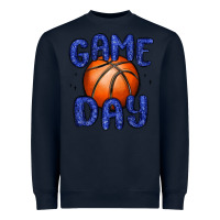 Navy game day basketball Heavyweight Sweatshirt - MaliasSmallBusiness