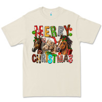 Bone Merry christmas horses Premium Tee - FaDigitalArtStudio