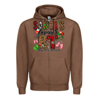 Chestnut santa's favorite rt respiratory therapist Zipper Hoodie - Jasminsmagicworld