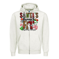Oatmeal Heather santa's favorite rt respiratory therapist Zipper Hoodie - Jasminsmagicworld