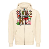 Sandshell santa's favorite rt respiratory therapist Zipper Hoodie - Jasminsmagicworld