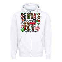 White santa's favorite rt respiratory therapist Zipper Hoodie - Jasminsmagicworld