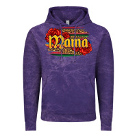 Cloud Purple Latina mama with serape and roses Vintage Hoodie - Jasminsmagicworld