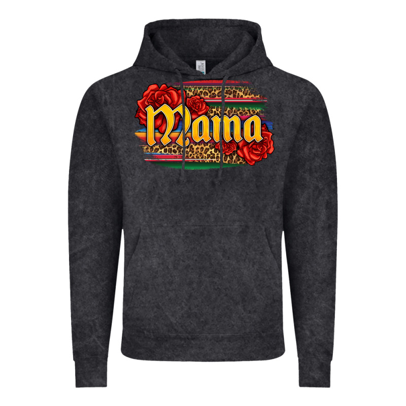 Latina Mama With Serape And Roses Vintage Hoodie by Jasminsmagicworld | Teevron