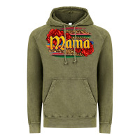 Vintage Olive Latina mama with serape and roses Vintage Hoodie - Jasminsmagicworld