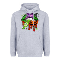 Heather Grey Halloween lips Heavyweight Hoodie - NancyCooperArtShop