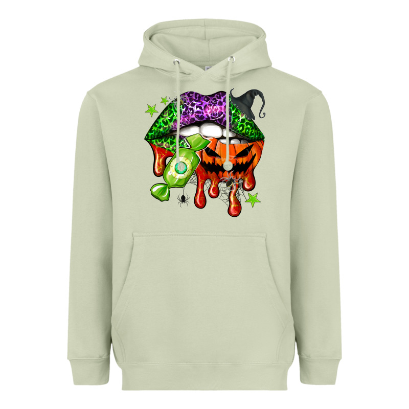 Halloween Lips Heavyweight Hoodie by NancyCooperArtShop | Teevron