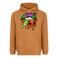 Meerkat Halloween lips Heavyweight Hoodie - NancyCooperArtShop