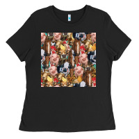 Black western farm animals seamless pattern Ladies Tee - HRA Design Shop