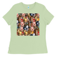 Matcha western farm animals seamless pattern Ladies Tee - HRA Design Shop