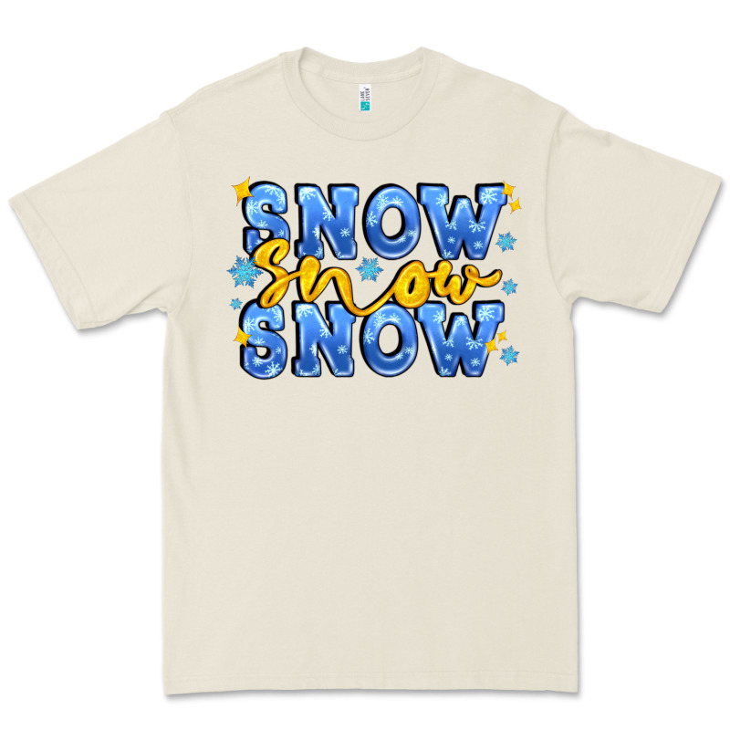 Snow Snow Snow With Sparkle Premium Tee by AdoDesignShop | Teevron
