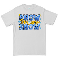 Dove Grey snow snow snow with sparkle Premium Tee - AdoDesignShop
