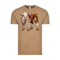 Vintage Coffee Baby Hereford Pig Vintage Tee - LillyAllenDesigns