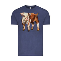 Vintage Denim Baby Hereford Pig Vintage Tee - LillyAllenDesigns