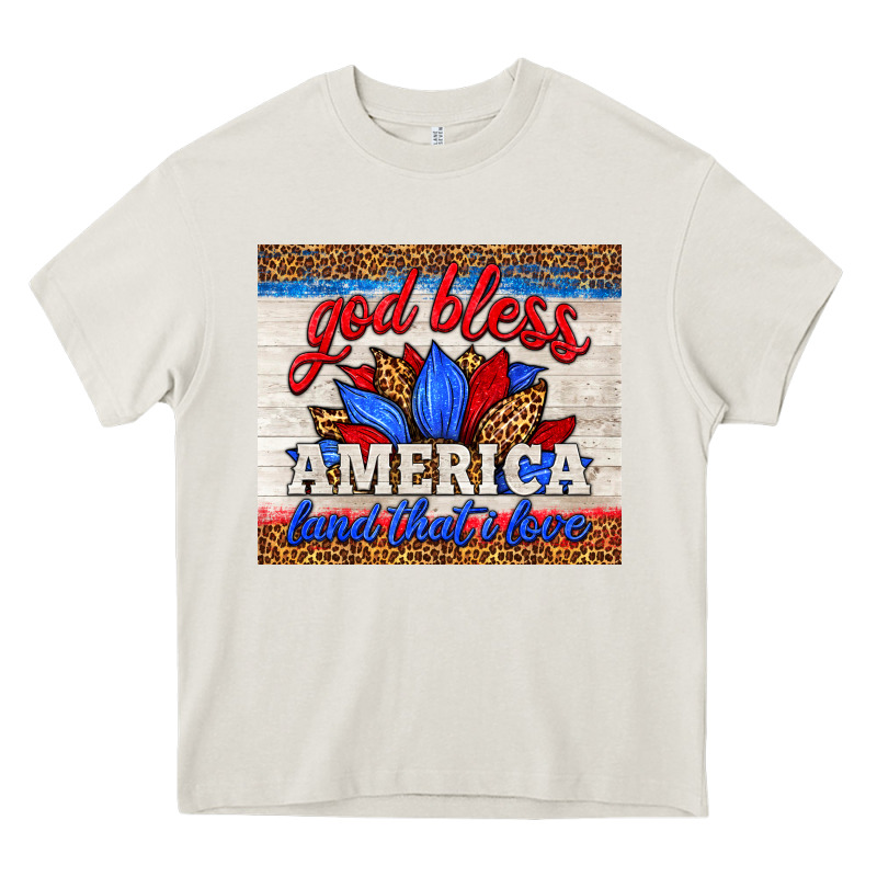 God Bless America Land That I Love Heavy Core Tee by HRA Design Shop | Teevron