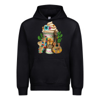 Black Mexican Hot Coffee Cup Urban Hoodie - FaDigitalArtStudio