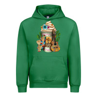 Emerald Mexican Hot Coffee Cup Urban Hoodie - FaDigitalArtStudio